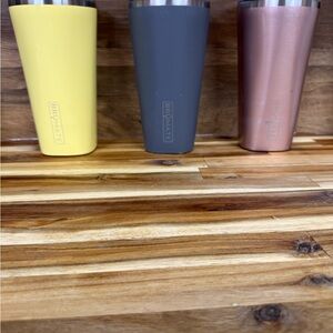 Insulated Tumblers - Yellow, Gray, and Rose Gold